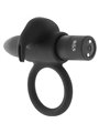 Black&Silver Burton - Anello Fallico Rabbit 10 Modalità di Vibrazione - Nero