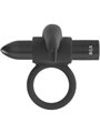Black&Silver Burton - Anello Fallico Rabbit 10 Modalità di Vibrazione - Nero
