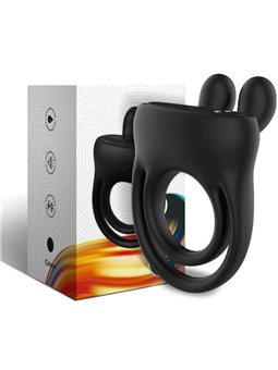 Armony - Anello Fallico Vibrante Rabbit Nero