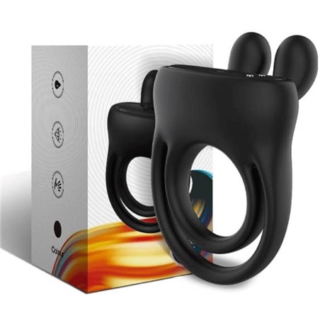Armony - Anello Fallico Vibrante Rabbit Nero