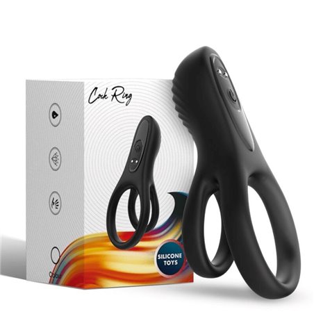 Armony - Doppio Anello Fallico Vibrante Nero