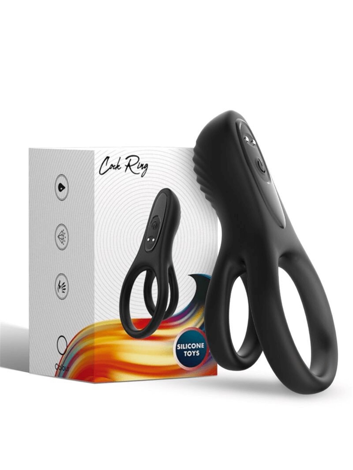 Armony - Doppio Anello Fallico Vibrante Nero