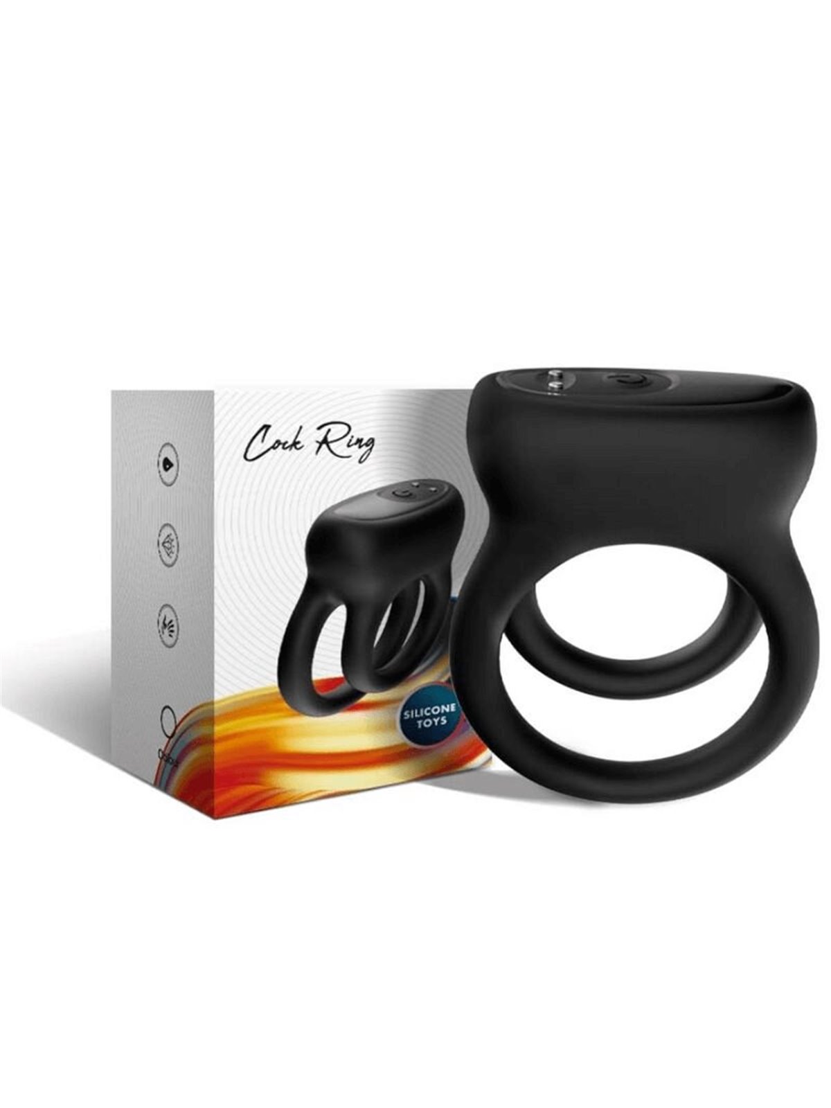 Armony Cock Ring - Doppio Anello Fallico Vibrante Nero