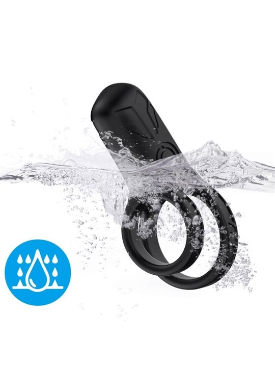 Armony Vibrator - Doppio Anello Fallico Vibrante Nero