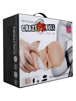 Crazy Bull 3 - Masturbatore Uomo Vibrante Busto con Ano e Vagina Realistici