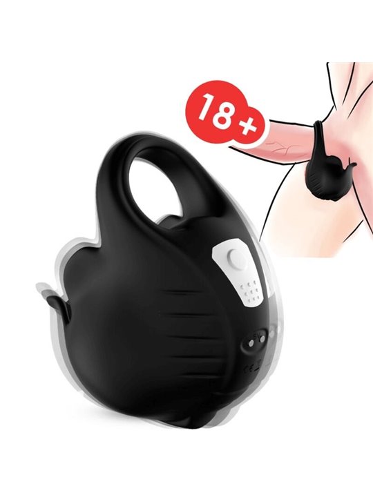 Armony - Anello Fallico Vibrante per Coppia con Telecomando Nero