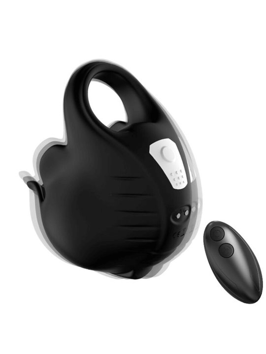 Armony - Anello Fallico Vibrante per Coppia con Telecomando Nero