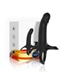 Armony - Dildo with Ring & Vibrator Remote Control Black