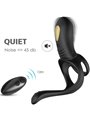 Armony - Joy Jumper Anello Fallico Vibrante con Plug Anale e Telecomando Nero