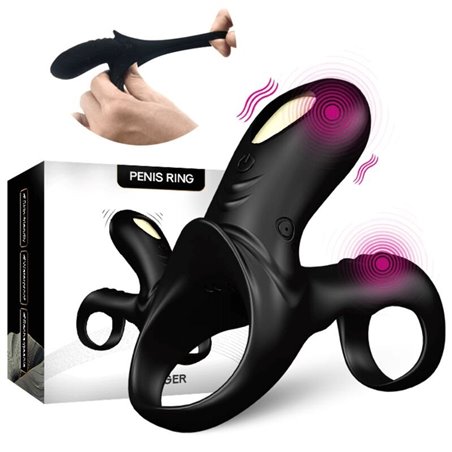 Armony - Ranger Double Vibrator Ring for Couples Black