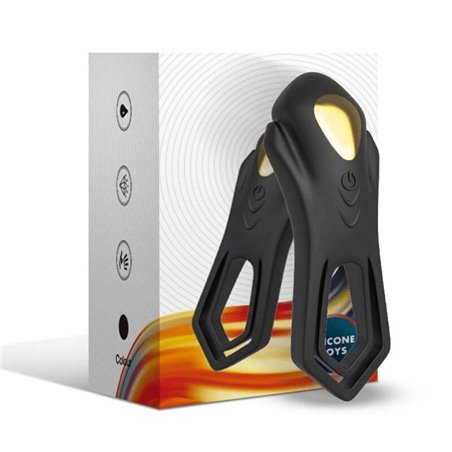 Armony Roadster - Doppio Anello Fallico Vibrante con Telecomando Nero