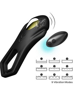Armony Roadster - Doppio Anello Fallico Vibrante con Telecomando Nero