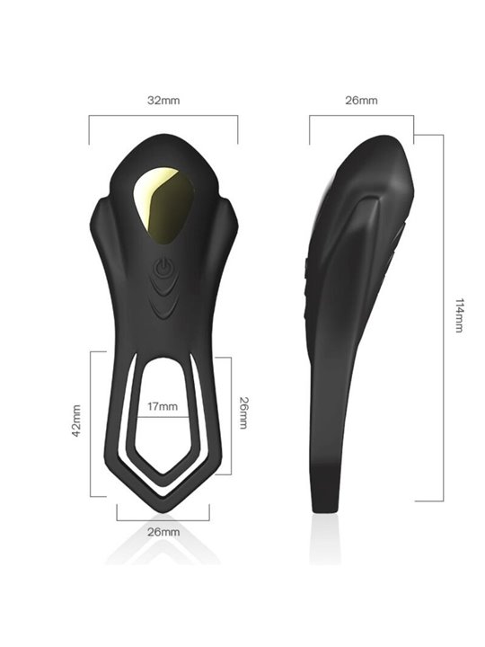 Armony - Roadster Vibrator Double Ring Remote Control Black