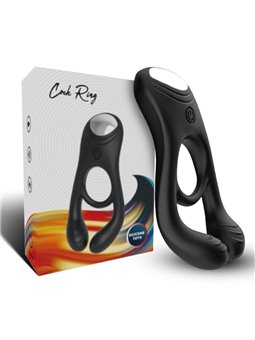 Armony Veyron - Doppio Anello Fallico Vibrante per Coppia con Telecomando Nero