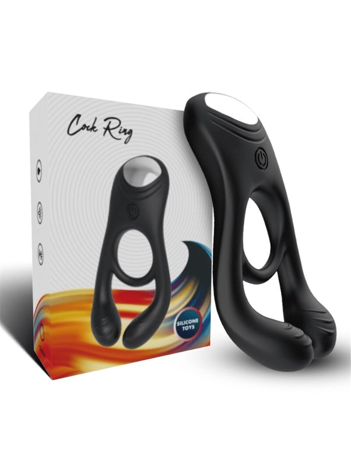 Armony Veyron - Doppio Anello Fallico Vibrante per Coppia con Telecomando Nero