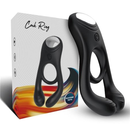 Armony - Veyron Double Vibrator Ring Toy for Couples Black