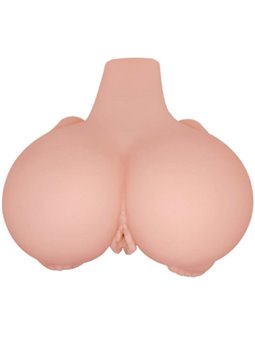 Crazy Bull Doggy - Masturbatore Vibrante Busto con Ano e Vagina Realistici