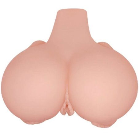 Crazy Bull Doggy - Masturbatore Vibrante Busto con Ano e Vagina Realistici
