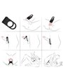 Armony - Twins Double Vibrator Ring for Couples Black