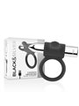Black&Silver- Cameron Rechargeable Ring Silver