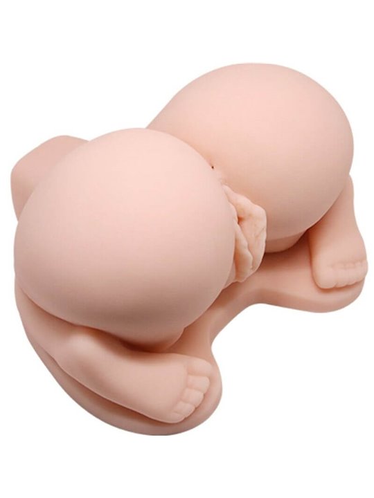 Crazy Bull Doggy - Masturbatore Vibrante Busto con Ano e Vagina Realistici