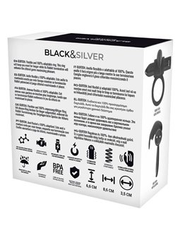 Black&Silver- Burton Remote Control Cockring Watchme