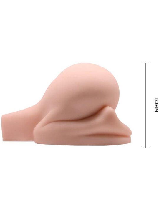 Crazy Bull Doggy - Masturbatore Vibrante Busto con Ano e Vagina Realistici