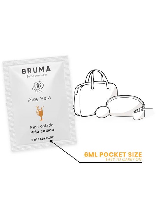 Bruma - Lubrificante Intimo a Base Acqua con Aloe Vera Gusto Pina Colada 6 ML