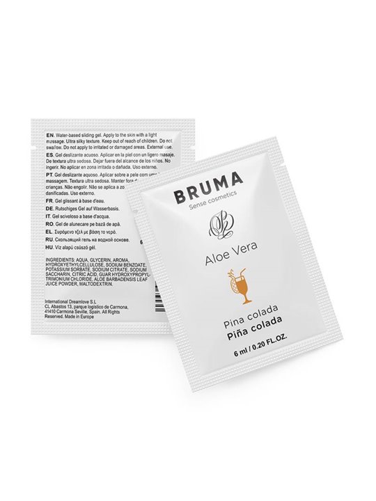 Bruma - Lubrificante Intimo a Base Acqua con Aloe Vera Gusto Pina Colada 6 ML