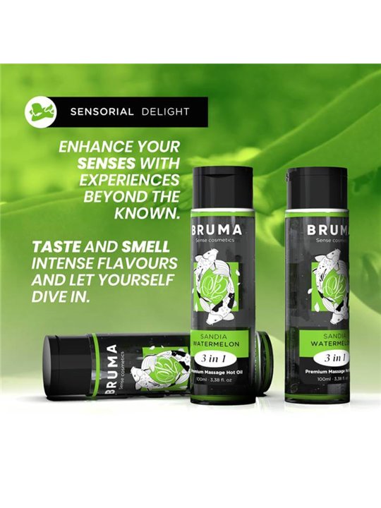 Bruma - Premium Massage Hot Oil Watermelon 3 in 1 - 100 ML
