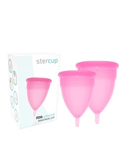 Stercup Menstrual Cup Size S + L Pink
