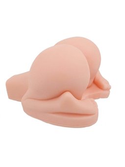 Crazy Bull Doggy - Masturbatore Vibrante Busto con Ano e Vagina Realistici
