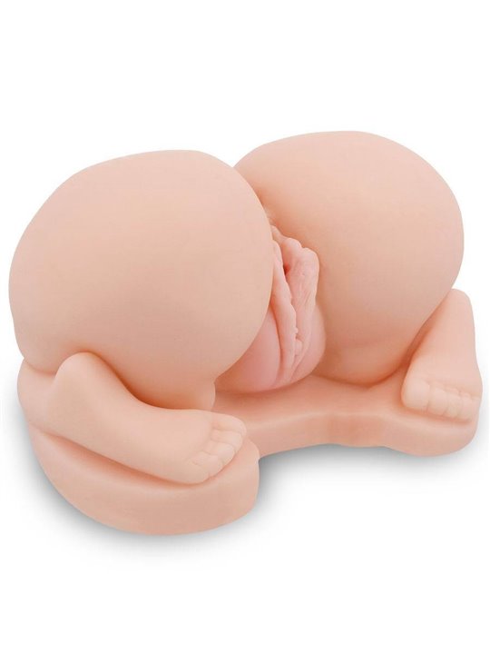 Crazy Bull Doggy - Masturbatore Vibrante Busto con Ano e Vagina Realistici