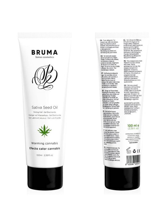 Bruma - Sativa Seed Oil Sliding Gel Warming Cannabis Flavor 100 ML