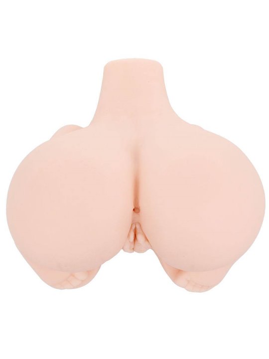 Crazy Bull Doggy - Masturbatore Vibrante Busto con Ano e Vagina Realistici