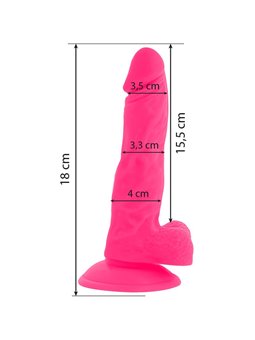 Diversia - Dildo Vibrante Flessibile 18 CM - Rosa