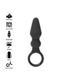 Black&Silver - Ozzy Powerful Silicone Anal Plug