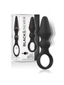 Black&Silver - Ozzy Powerful Silicone Anal Plug