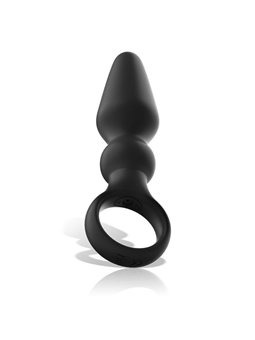 Black&Silver - Ozzy Powerful Silicone Anal Plug