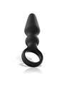 Black&Silver - Ozzy Powerful Silicone Anal Plug