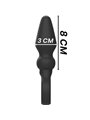 Black&Silver - Ozzy Powerful Silicone Anal Plug