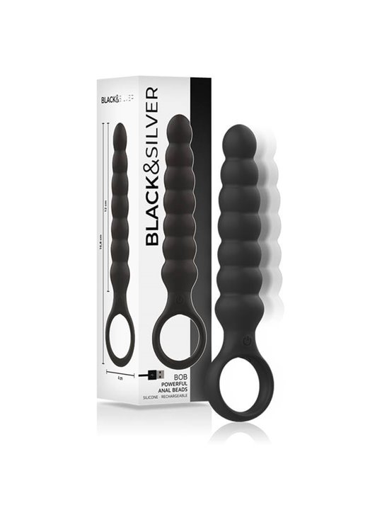 Black&Silver - Bob Powerful Silicone Anal Dilator