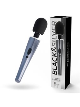 Black&Silver Dexter - Vibratore Massaggiatore Wand - Nero