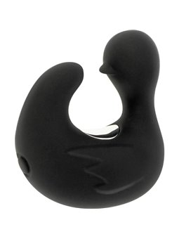 Black&Silver Ducky - Vibratore Da Dito a Forma di Anatra 11 Funzioni - Nero