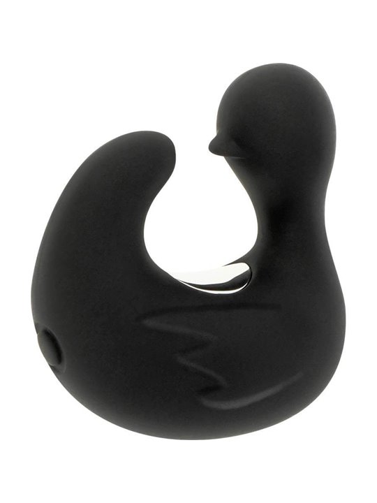 Black&Silver Ducky - Vibratore Da Dito a Forma di Anatra 11 Funzioni - Nero
