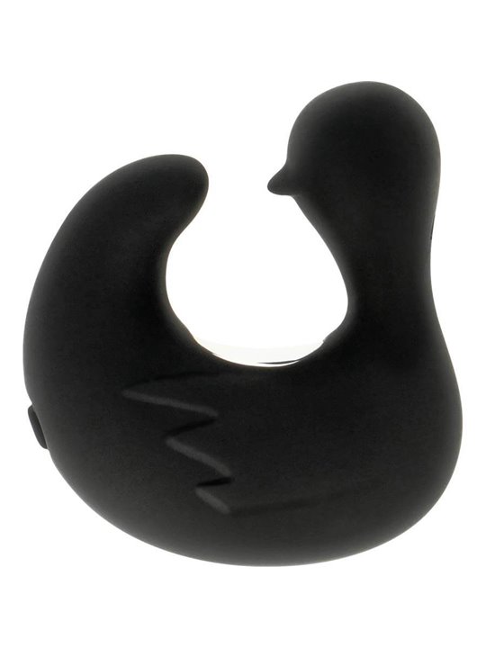Black&Silver Ducky - Vibratore Da Dito a Forma di Anatra 11 Funzioni - Nero