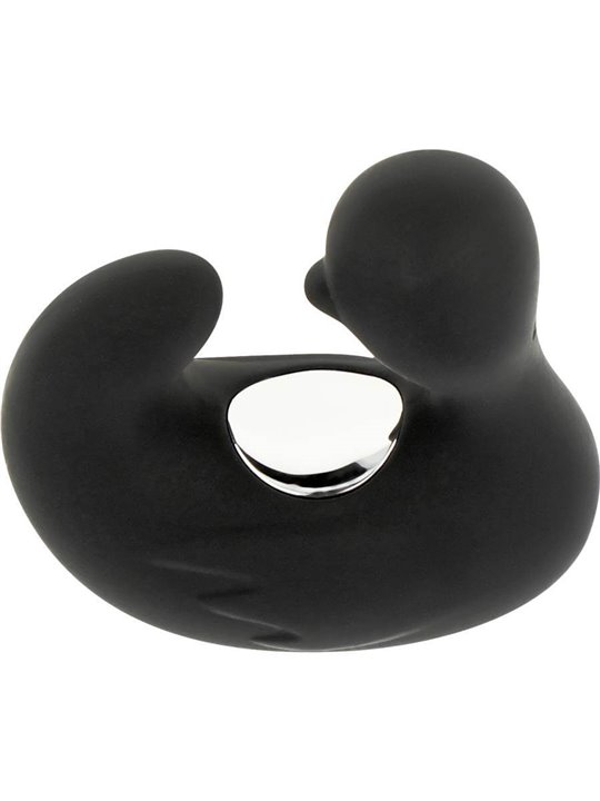 Black&Silver Ducky - Vibratore Da Dito a Forma di Anatra 11 Funzioni - Nero