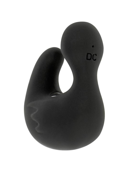 Black&Silver Ducky - Vibratore Da Dito a Forma di Anatra 11 Funzioni - Nero