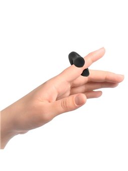 Black&Silver Ducky - Vibratore Da Dito a Forma di Anatra 11 Funzioni - Nero