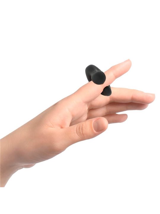 Black&Silver Ducky - Vibratore Da Dito a Forma di Anatra 11 Funzioni - Nero
